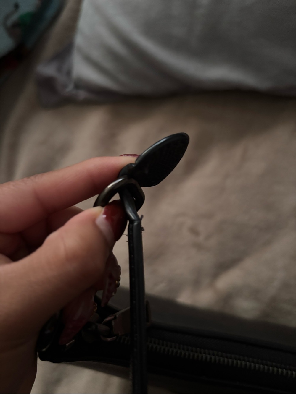 Coach Black Textured Leather Crescent Shoulder Bag - Picture 4 of 5
